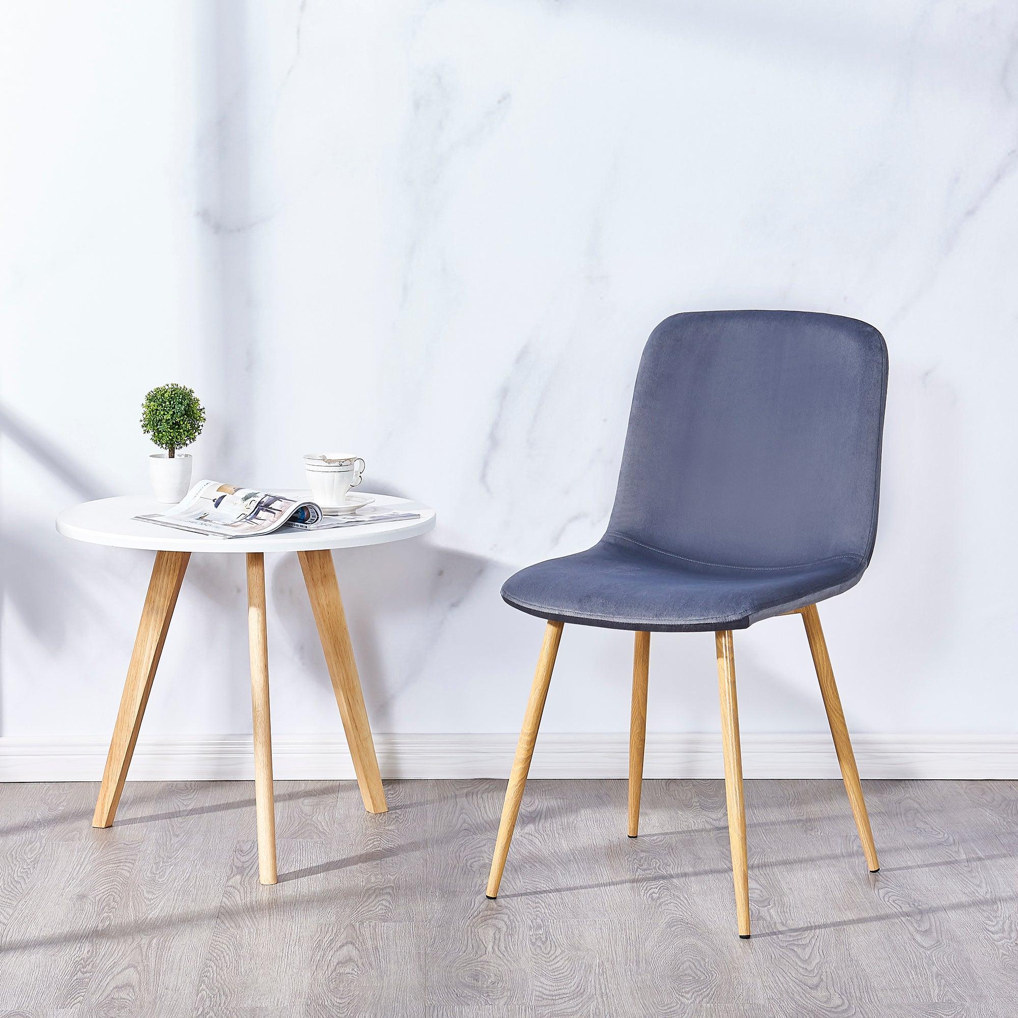 Dining Chair 4PCS（GRAY），Modern style，New technology.Suitable for restaurants, cafes, taverns, offices, living rooms, reception rooms.