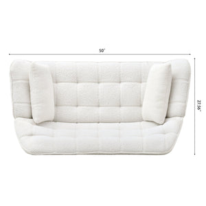 50 " width Loveseat sofa - Ergonomic with pillow