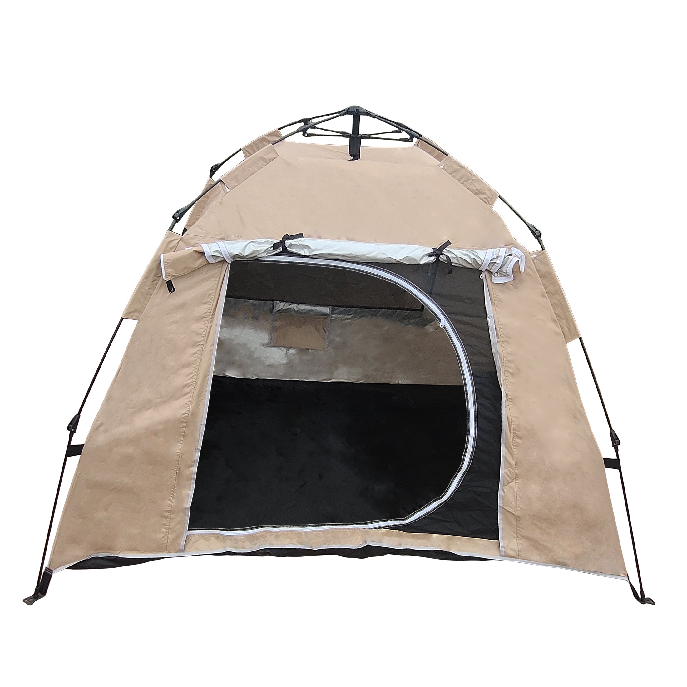 Tent, Quick-Opening Automatic Tent, Waterproof and Uv Resistant Tent, Suitable for 2~3 People Camping, Picnic, Outdoor Travel Tent -Khaki