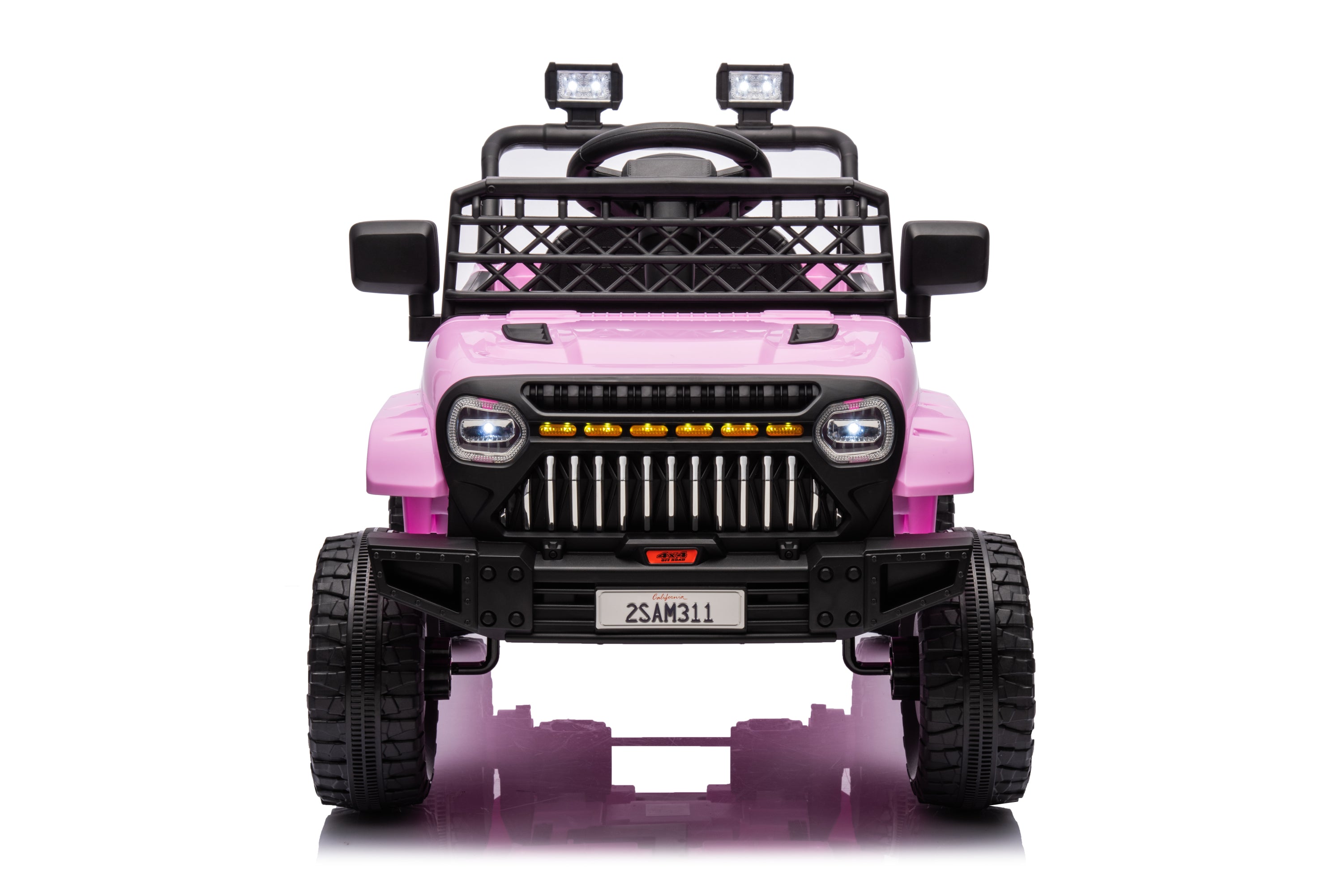 Kids Ride On Truck Car, 12V Ride On Toy Electric Cars for Kids W/ Remote, Bluetooth, Pink