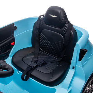 12V Dual-Drive Kids Ride-On Car Remote Control Electric Battery Powered, Music, USB, Blue LamCham