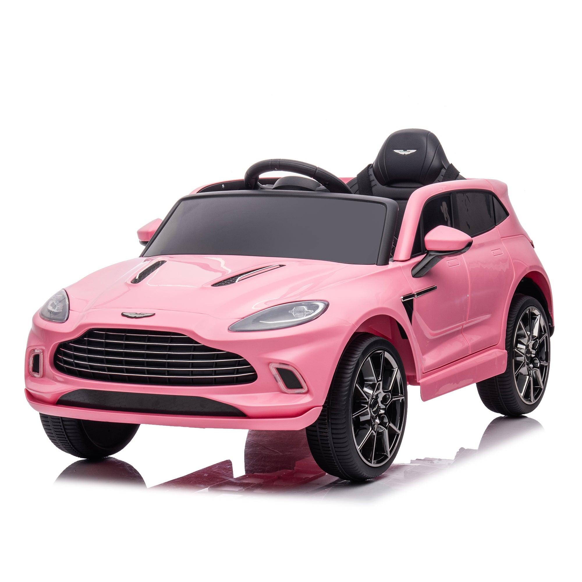 12V Dual-Drive Kids Ride-On Car Remote Control Electric Battery Powered, Music, USB, Pink LamCham