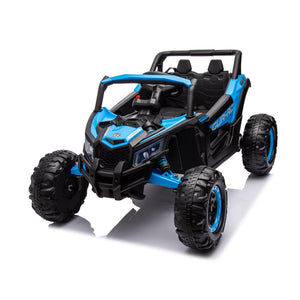 12V Ride On Car With Remote Control, UTV Ride On For Kid, 3-Point Safety Harness, Music Player (USB Port/Volume Knob/Battery Indicator), LED Lights, High-Low Speed Switch - Off-Road Adventure For Kids LamCham