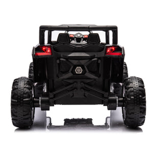 12V Ride On Car With Remote Control, UTV Ride On For Kid, 3-Point Safety Harness, Music Player (USB Port/Volume Knob/Battery Indicator), LED Lights, High-Low Speed Switch - Off-Road Adventure For Kids LamCham