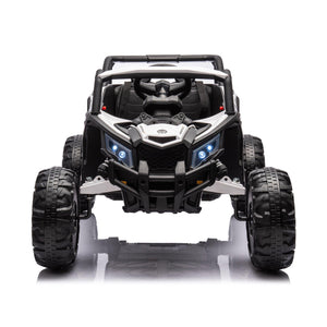 12V Ride On Car With Remote Control, UTV Ride On For Kid, 3-Point Safety Harness, Music Player (USB Port/Volume Knob/Battery Indicator), LED Lights, High-Low Speed Switch - Off-Road Adventure For Kids LamCham