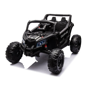 12V Ride On Car With Remote Control, UTV Ride On For Kid, 3-Point Safety Harness, Music Player (USB Port/Volume Knob/Battery Indicator), LED Lights, High-Low Speed Switch - Off-Road Adventure For Kids LamCham