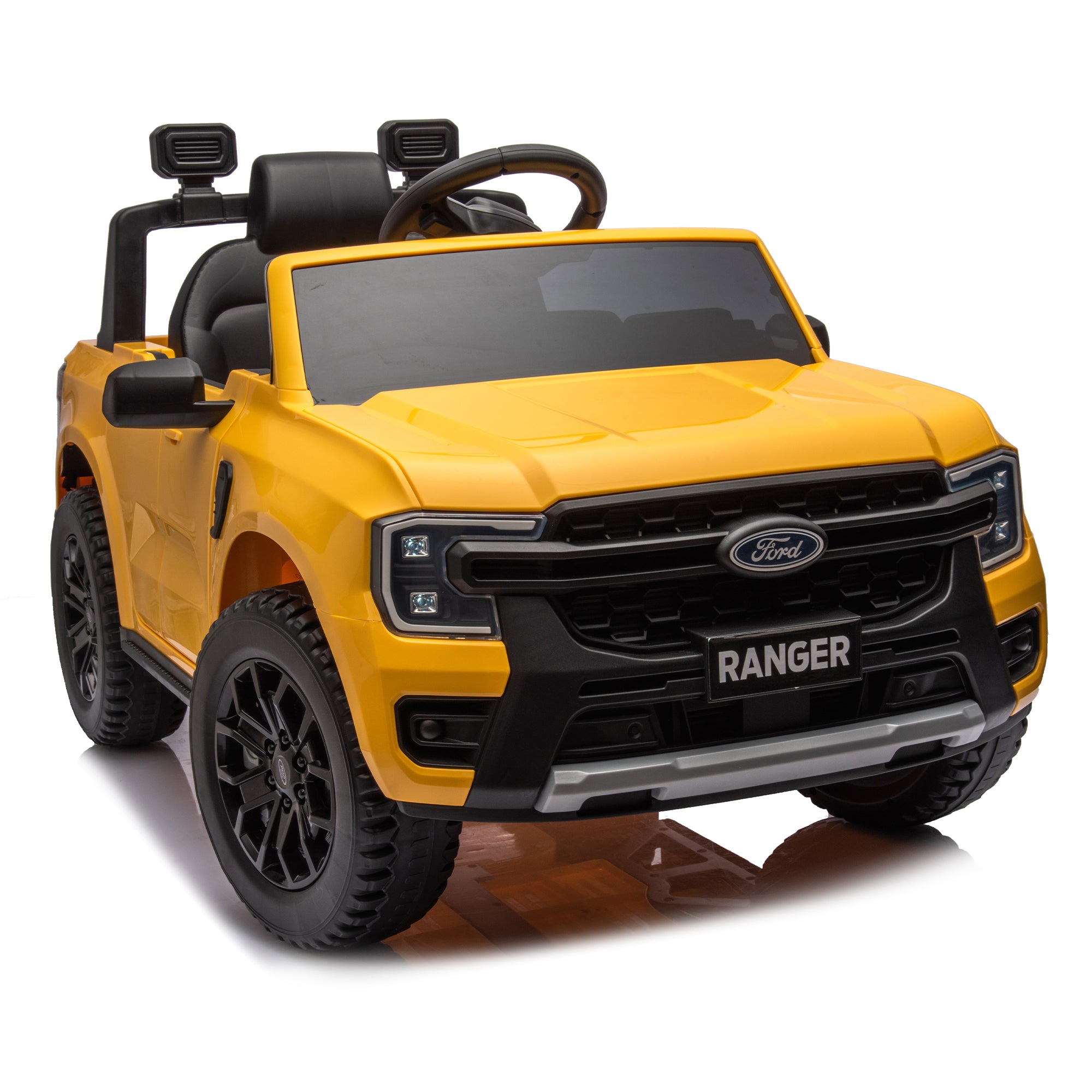 🆓🚛 12V Kids Ride On Car W/Parents Remote Control, Licensed Ford Ranger, 2Wd, Rear Wheel Suspension, Low Start, Headlight, Horn, Mp3, Bluetooth, Adjustable Speed, Speed 1.86-4.97 Mph for Kids Aged 3-6.