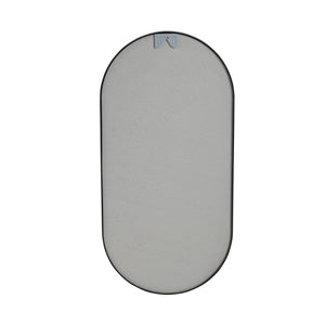 18 x 35 Inch Bathroom Mirror Black Aluminum Frame LamCham