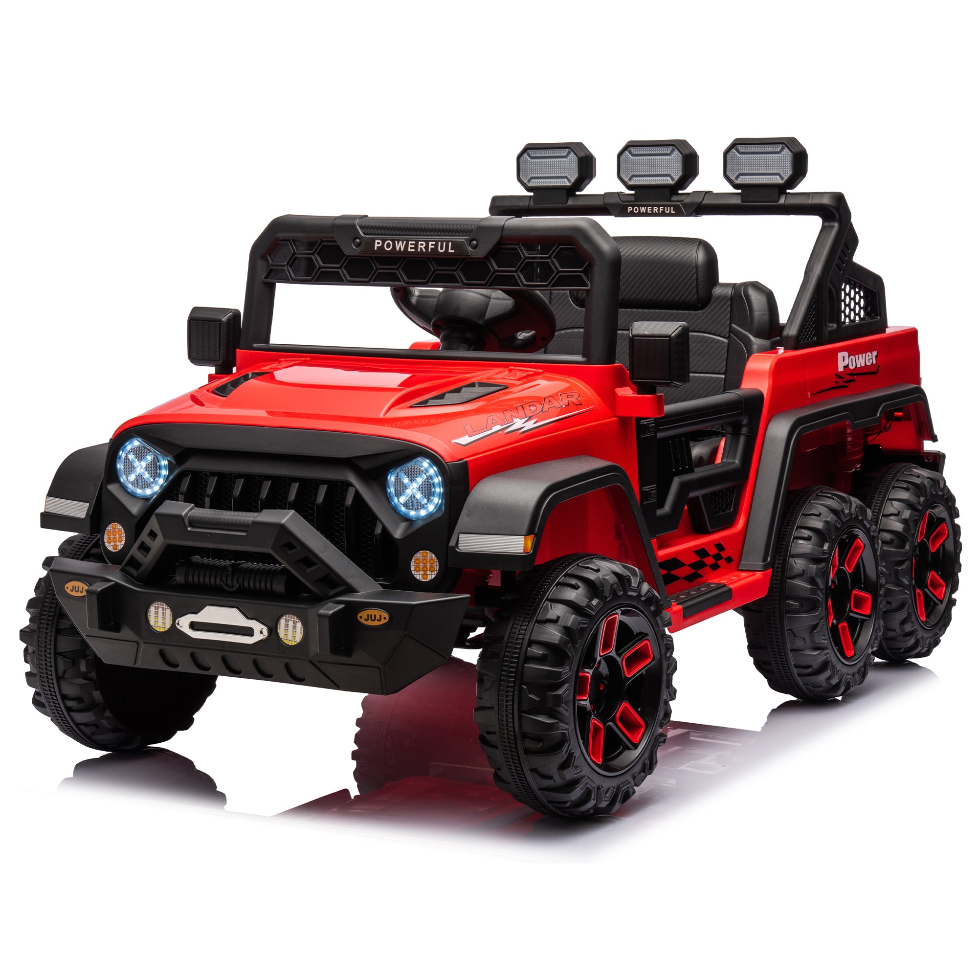 24V Ride On Large Pickup Truck Car for Kids, Ride On 4Wd Toys With Remote Control, Parents Can Assist In Driving, Bluetooth Music Version, Pickup Truck Design With Spacious Storage In The Rear.