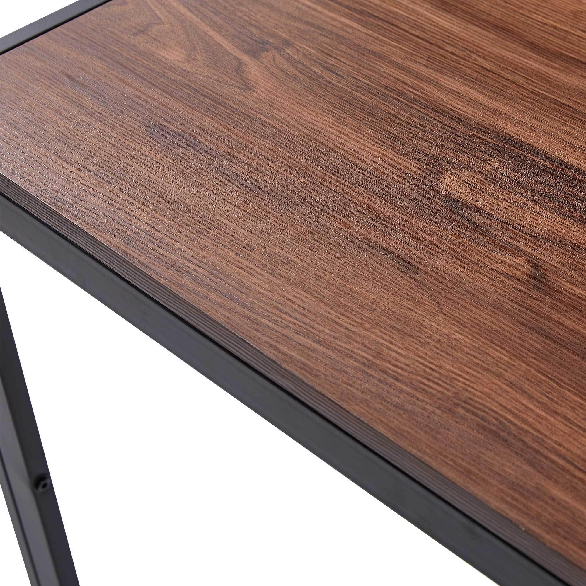 🆓🚛 Creative Design Veneered Mdf Wood Structure Rectangular Walnut Dining Table