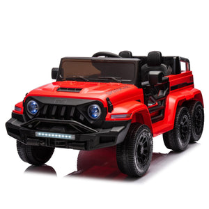 24V Ride On Car for Kids Battery Powered Ride On 4WD Toys with Remote Control, Parents Can Assist in Driving, Music and Lights, Five-Point Safety Belt, Rocking chair mode for back-and-forth swinging LamCham