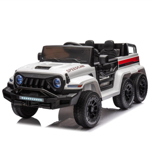 24V Ride On Car for Kids Battery Powered Ride On 4WD Toys with Remote Control, Parents Can Assist in Driving, Music and Lights, Five-Point Safety Belt, Rocking chair mode for back-and-forth swinging LamCham