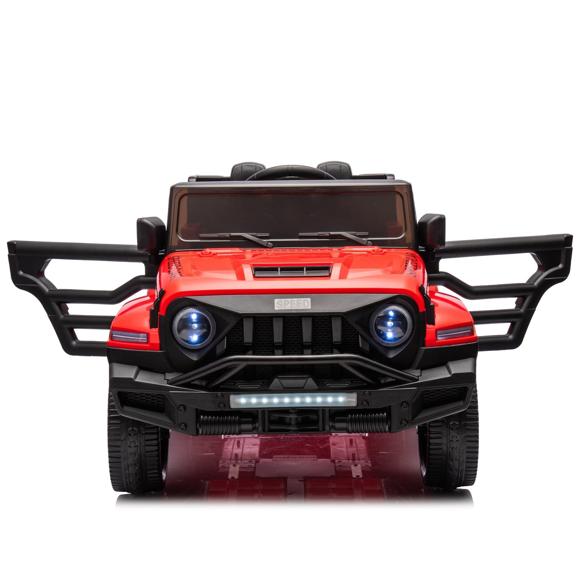 24V Ride On Car for Kids Battery Powered Ride On 4WD Toys with Remote Control, Parents Can Assist in Driving, Music and Lights, Five-Point Safety Belt, Rocking chair mode for back-and-forth swinging LamCham