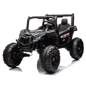 24V Ride On XXL UTV Car For Kid, 2Seater With Two Safety Belts, Side By Side 4X4 Ride On Off-Road Truck With Parent Remote Control, Battery Powered Electric Car W/High Low Speed, Two Safety Belts. LamCham