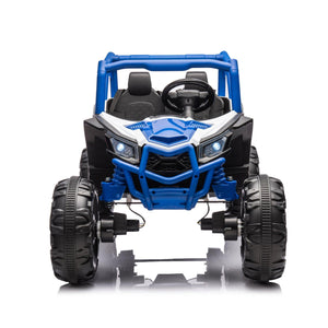 24V Ride On XXL UTV Car For Kid, 2Seater With Two Safety Belts, Side By Side 4X4 Ride On Off-Road Truck With Parent Remote Control, Battery Powered Electric Car W/High Low Speed, Two Safety Belts. LamCham