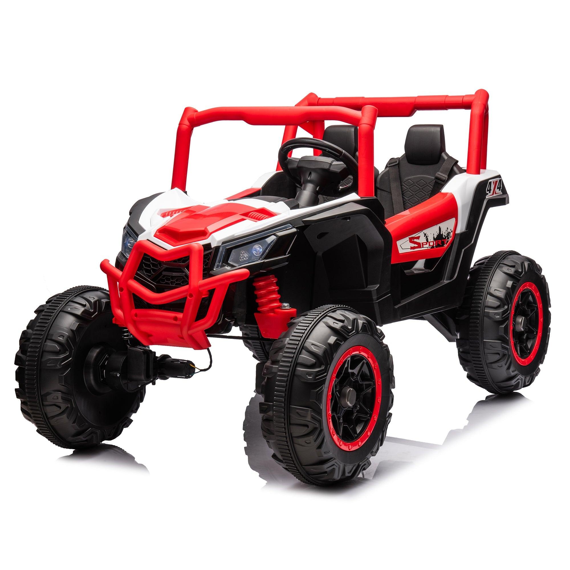 24V Ride On XXL UTV Car For Kids, 2 Seater, Safety Belts, 4X4 Ride On Off-Road Truck, Parent Remote Control, High Low Speed LamCham
