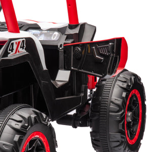 24V Ride On XXL UTV Car For Kids, 2 Seater, Safety Belts, 4X4 Ride On Off-Road Truck, Parent Remote Control, High Low Speed LamCham