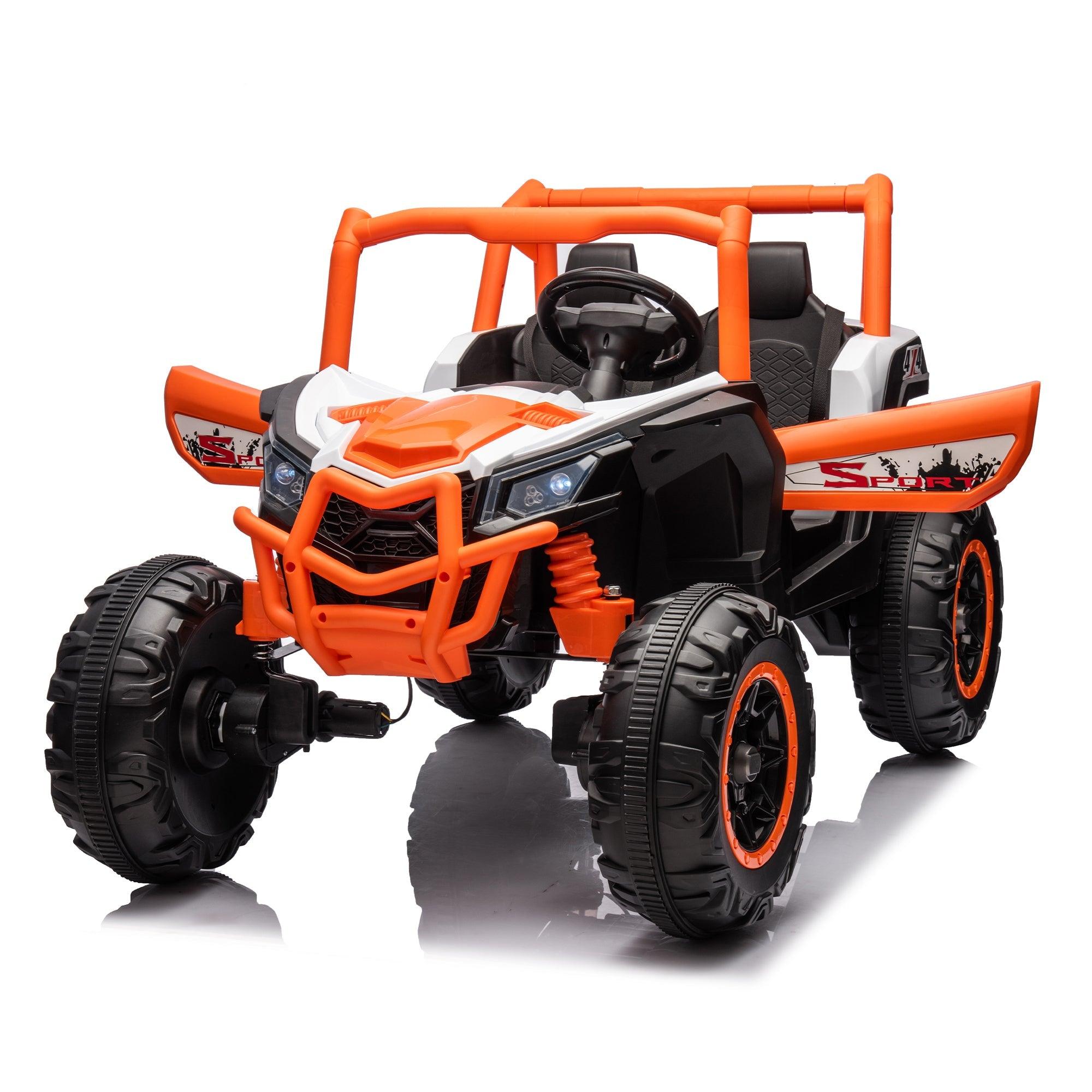 24V Ride On XXL UTV Car For Kids, 2 Seater, Safety Belts, 4X4 Ride On Off-Road Truck, Parent Remote Control, High Low Speed LamCham