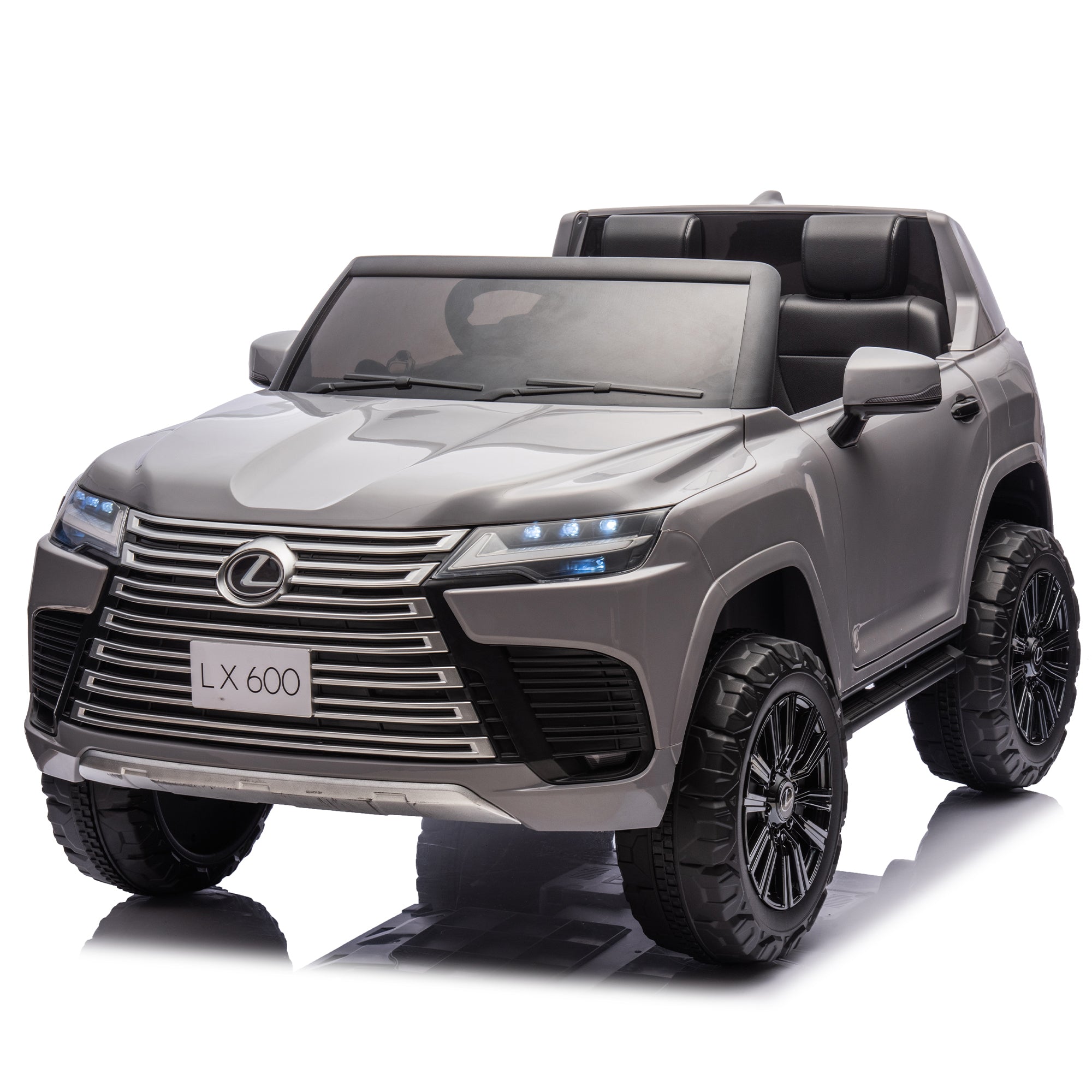 Licensed Lexus Lx600 24V Two-Seater Xxl Kids Ride On Car W/Parents Control, Seat Width 20 Inches, 2Wd, Four-Wheel Suspension, Bluetooth, Mp3, Music, Power Display, Speeds 1.86-3.11Mph for Kids.