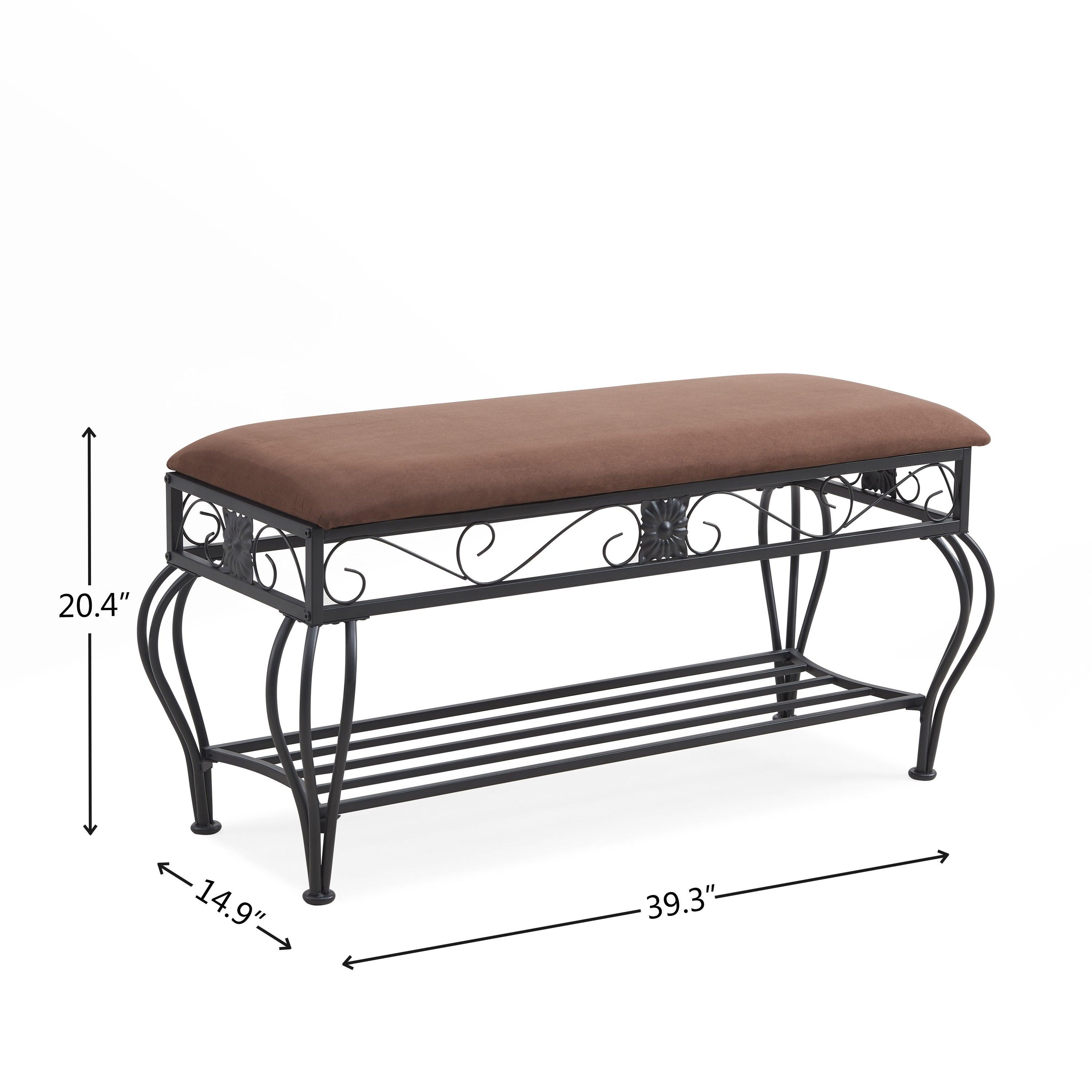 🆓🚛 Shoe Rack Bench for Entryway, Industrial Bench, Rustic Shoe Rack for Small Spaces, Upholstered Entryway Bench, Multipurpose Entryway