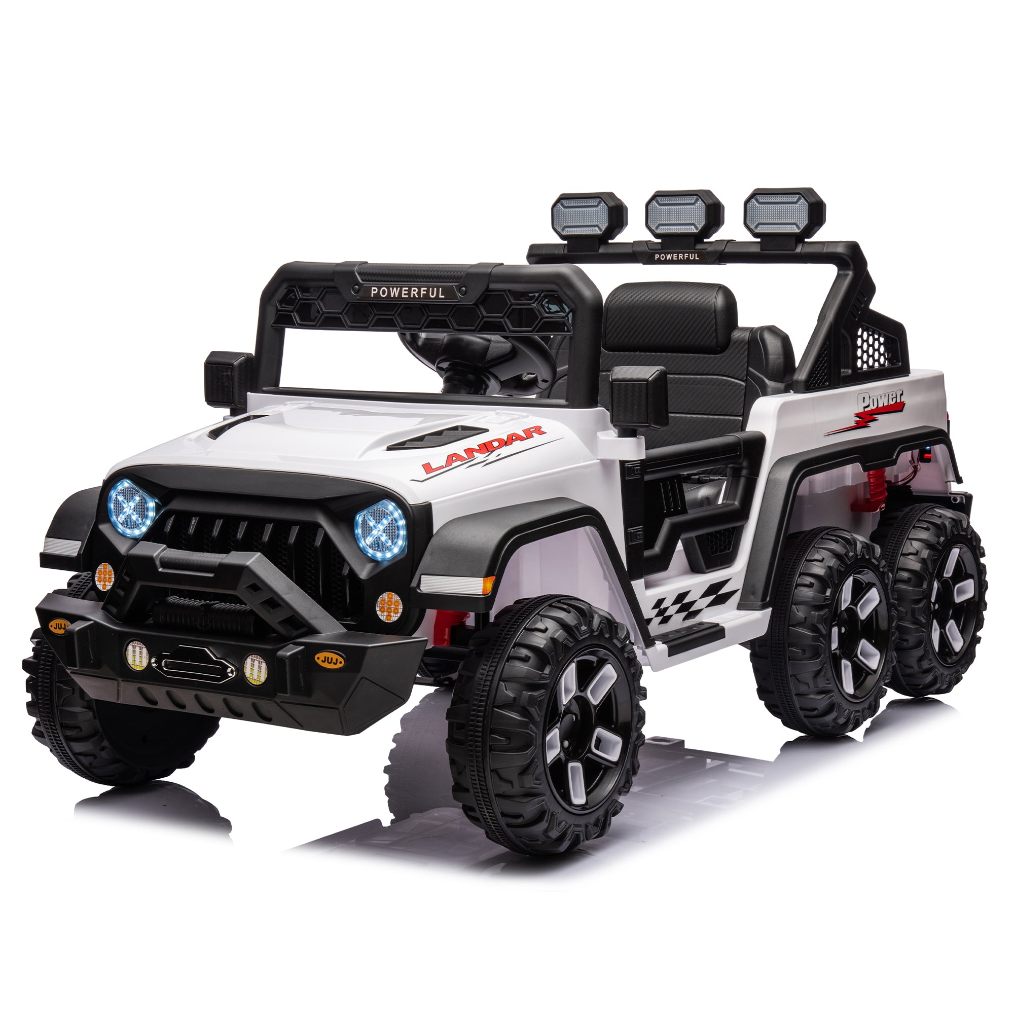 24V Ride On Large Pickup Truck Car for Kids, Ride On 4Wd Toys With Remote Control, Parents Can Assist In Driving, Bluetooth Music Version, Pickup Truck Design With Spacious Storage In The Rear.