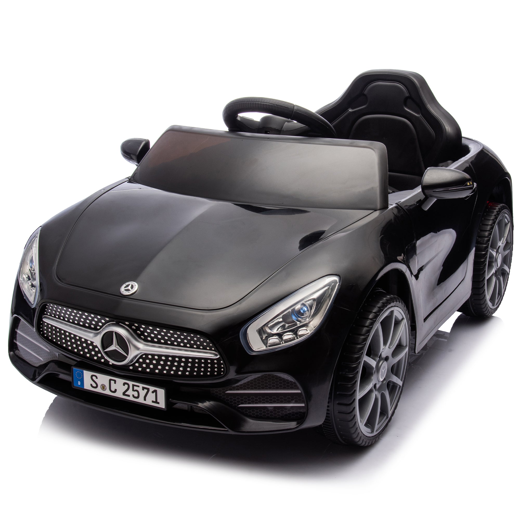 Licensed Mercedes-Benz Cls 350, 12V Kids Ride On Toy Car W/Parents Control, 2Wd, Four-Wheel Suspension, Music, Bluetooth, Led Light, Usb, Power Display, Volume Adjustment, Speeds 1.24-3.11Mph for Kids Aged 2-4.