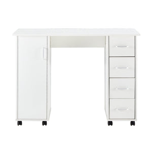 Home Office Computer Desk Table With Drawers White 41.73‘’L 17.72\'\'W 31.5\'\'H