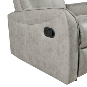 Faux Leather Sofa, Armchair Recliner, Gray