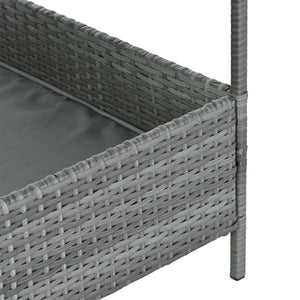 Dog Bed, Pet Bed, Pet Enclosures, Pet Outdoor Furniture, Pet Patio Furniture, Seasonal PE Wicker Pet Furniture, Dog Bed With Canopy