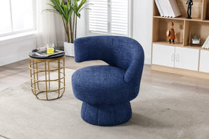 360 Degree Swivel Cuddle Barrel Accent  Chairs, Round Armchairs with Wide Upholstered, Fluffy  Fabric Chair for Living Room, Bedroom, Office, Waiting Rooms LamCham