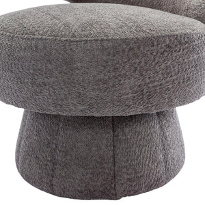 360 Degree Swivel Cuddle Barrel Accent  Chairs, Round Armchairs with Wide Upholstered, Fluffy  Fabric Chair for Living Room, Bedroom, Office, Waiting Rooms LamCham