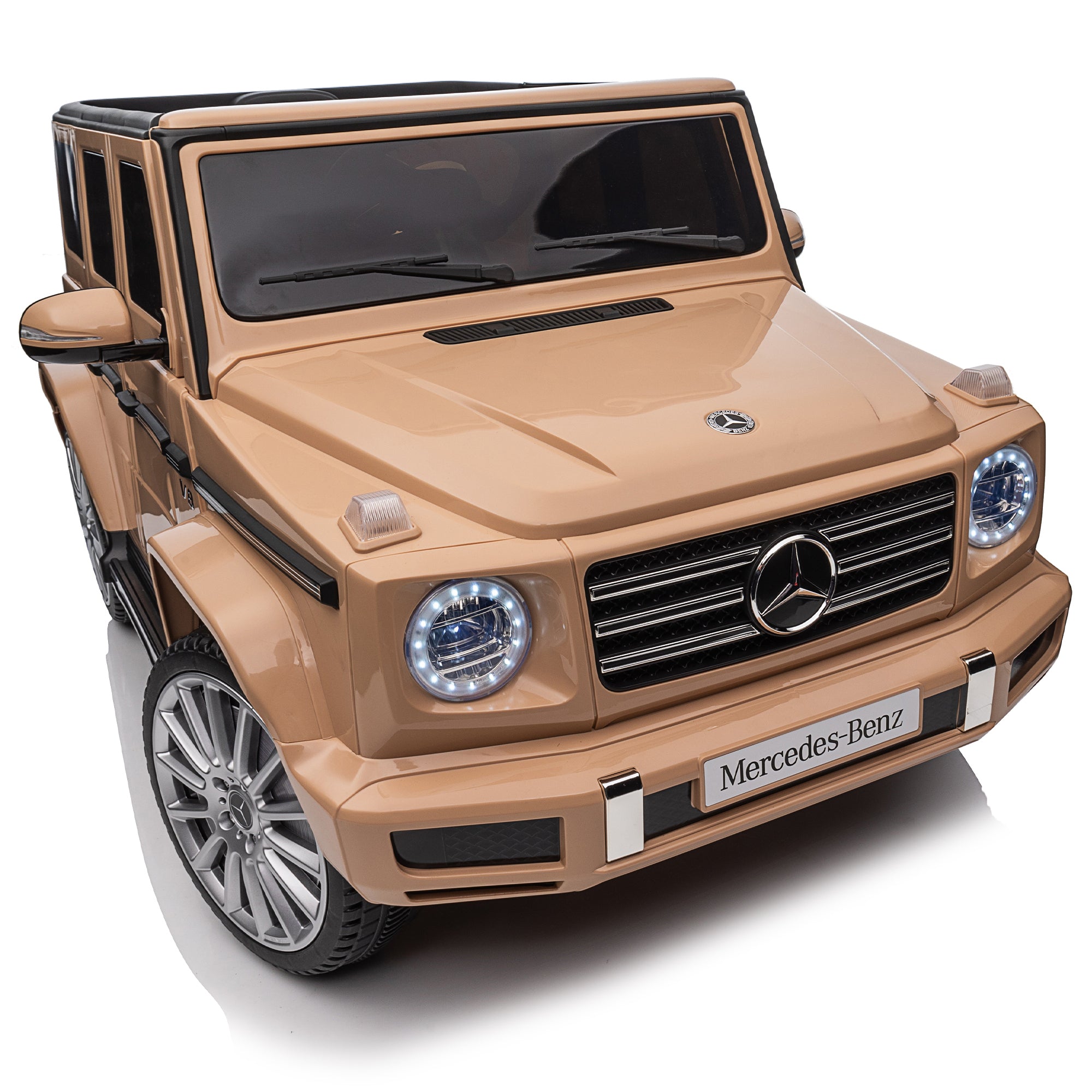 🆓🚛 Licensed Mercedes-Benz G500, 24V Kids Ride On Toy 2.4G W/Parents Remote Control, Electric Car for Kids, Three Speed Adjustable, Power Display, Usb, Mp3, Bluetooth, Led Light, Three-Point Safety Belt