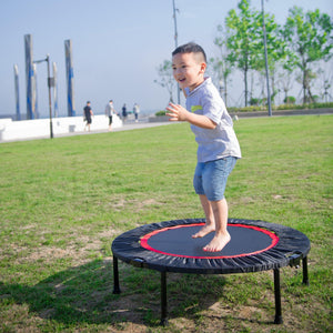 40 Inch Mini Exercise Trampoline For Adults Or Kids - Indoor Fitness Rebounder Trampoline With Safety Pad | Max LamCham