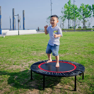 40 Inch Mini Exercise Trampoline For Adults Or Kids - Indoor Fitness Rebounder Trampoline With Safety Pad | Max LamCham