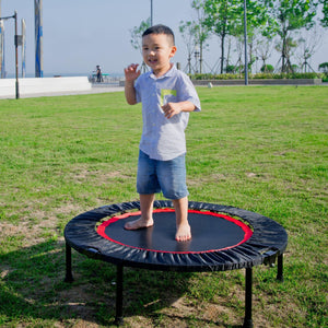 40 Inch Mini Exercise Trampoline For Adults Or Kids - Indoor Fitness Rebounder Trampoline With Safety Pad | Max LamCham