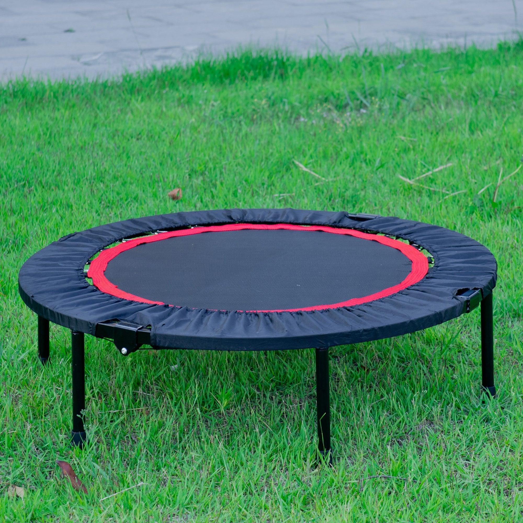 40 Inch Mini Exercise Trampoline For Adults Or Kids - Indoor Fitness Rebounder Trampoline With Safety Pad | Max LamCham