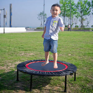 40 Inch Mini Exercise Trampoline For Adults Or Kids - Indoor Fitness Rebounder Trampoline With Safety Pad | Max LamCham