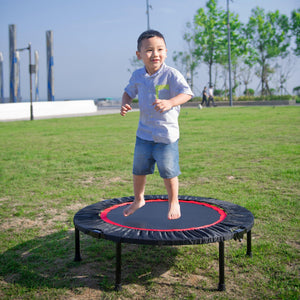 40 Inch Mini Exercise Trampoline For Adults Or Kids - Indoor Fitness Rebounder Trampoline With Safety Pad | Max LamCham