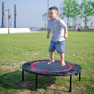 40 Inch Mini Exercise Trampoline For Adults Or Kids - Indoor Fitness Rebounder Trampoline With Safety Pad | Max LamCham