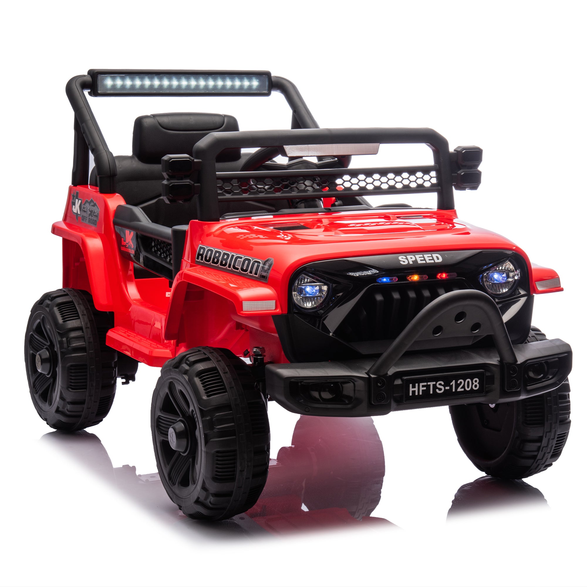 12V Kids Ride On Electric Truck Car W/Parents Control, 2Wd, Four-Wheel Suspension, Early Education Function, Adjustable Volume, Usb, Mp3, Bluetooth, Microphone Jack, Power Display, Led Lights for Kids Aged 1-4.