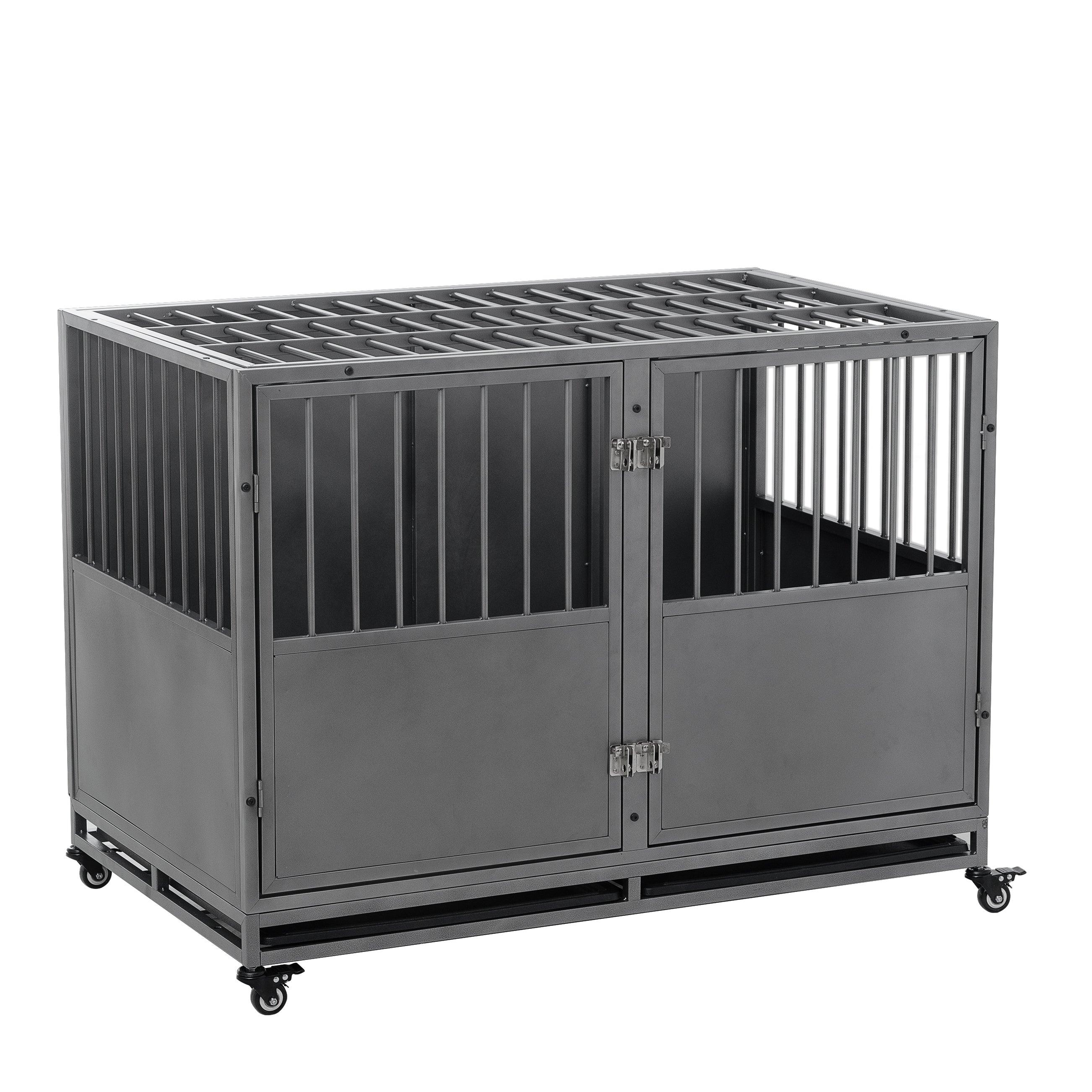 48Inch Heavy Duty Dog Crate LamCham