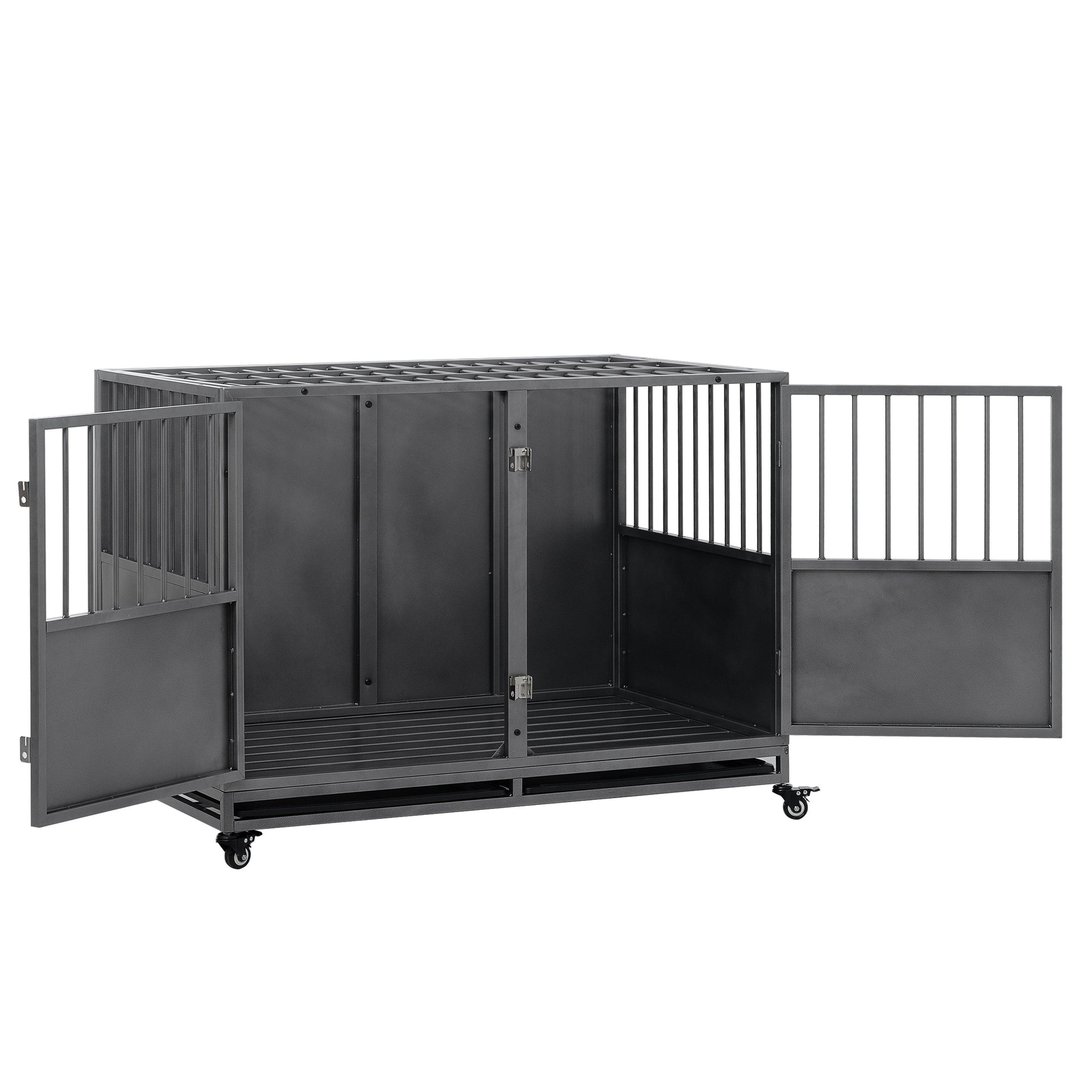 48Inch Heavy Duty Dog Crate LamCham