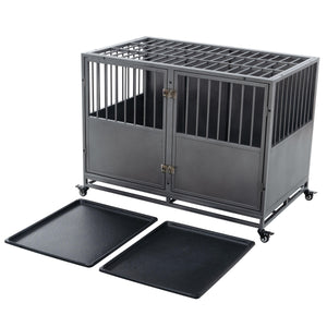 48Inch Heavy Duty Dog Crate LamCham