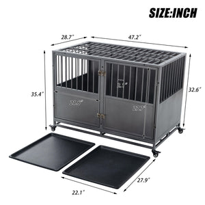 48Inch Heavy Duty Dog Crate LamCham