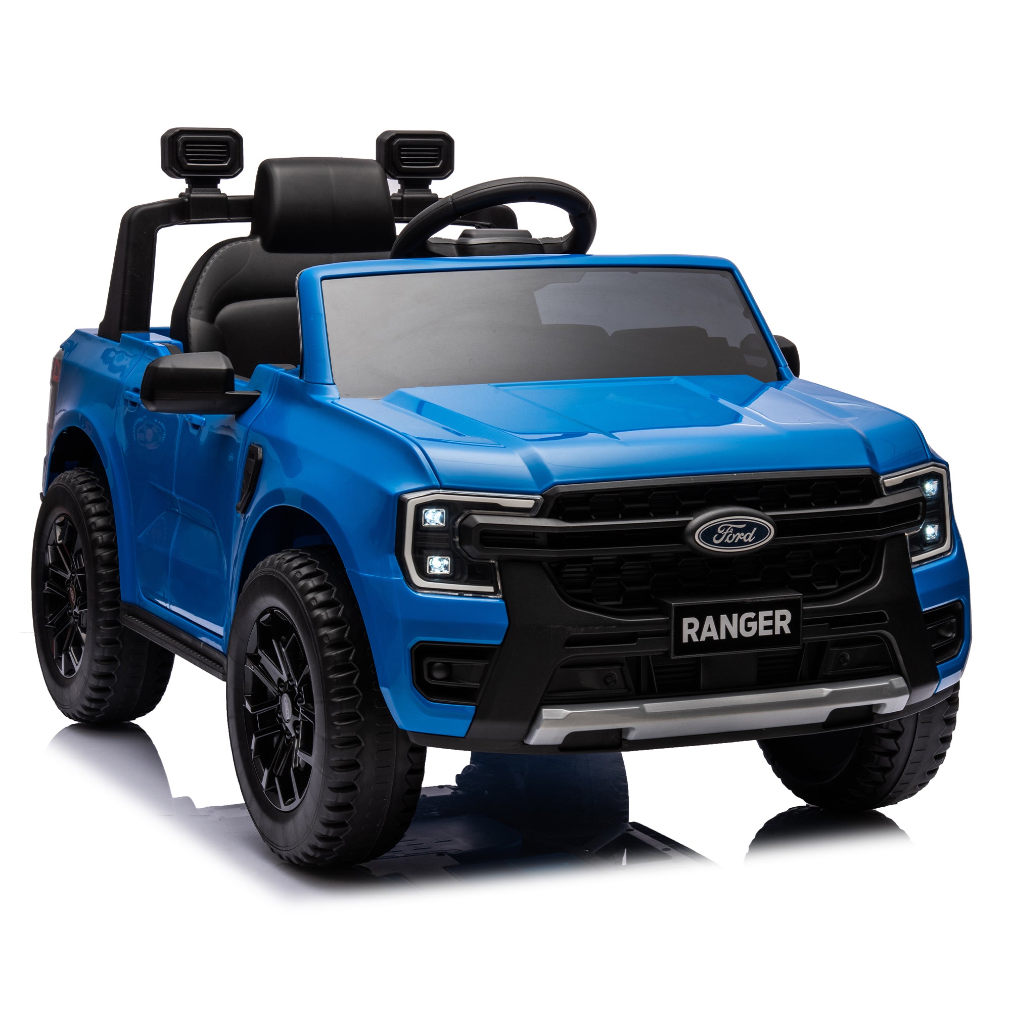 🆓🚛 12V Kids Ride On Car W/Parents Remote Control, Licensed Ford Ranger, 2Wd, Rear Wheel Suspension, Low Start, Headlight, Horn, Mp3, Bluetooth, Adjustable Speed, Speed 1.86-4.97 Mph for Kids Aged 3-6.