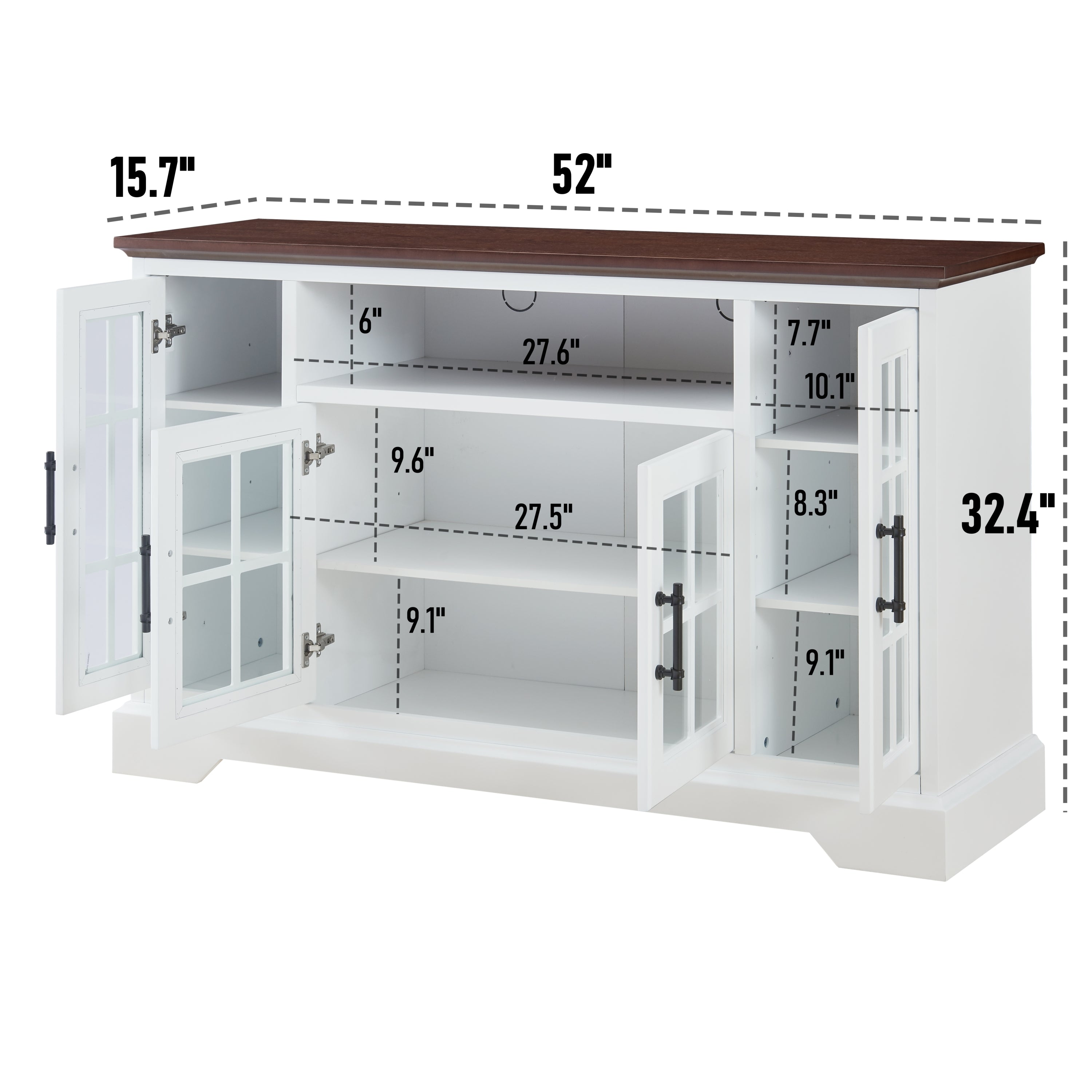 Buffet Table Sideboard With 4 Doors