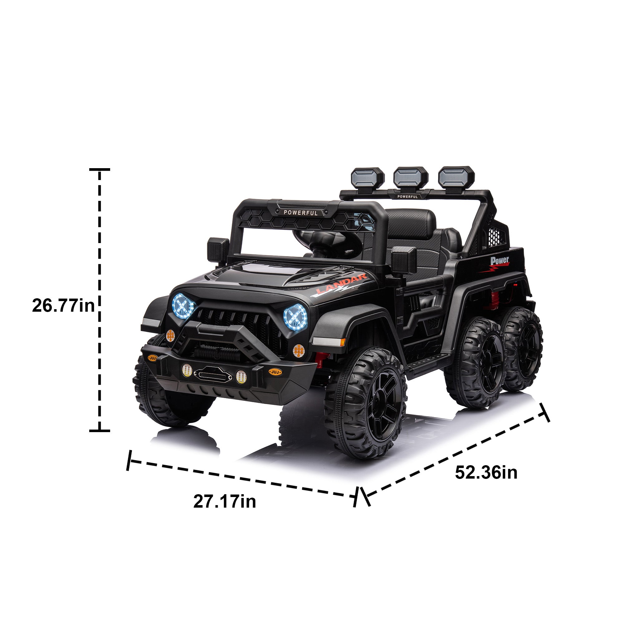 24V Ride On Large Pickup Truck Car for Kids, Ride On 4Wd Toys With Remote Control, Parents Can Assist In Driving, Bluetooth Music Version, Pickup Truck Design With Spacious Storage In The Rear.