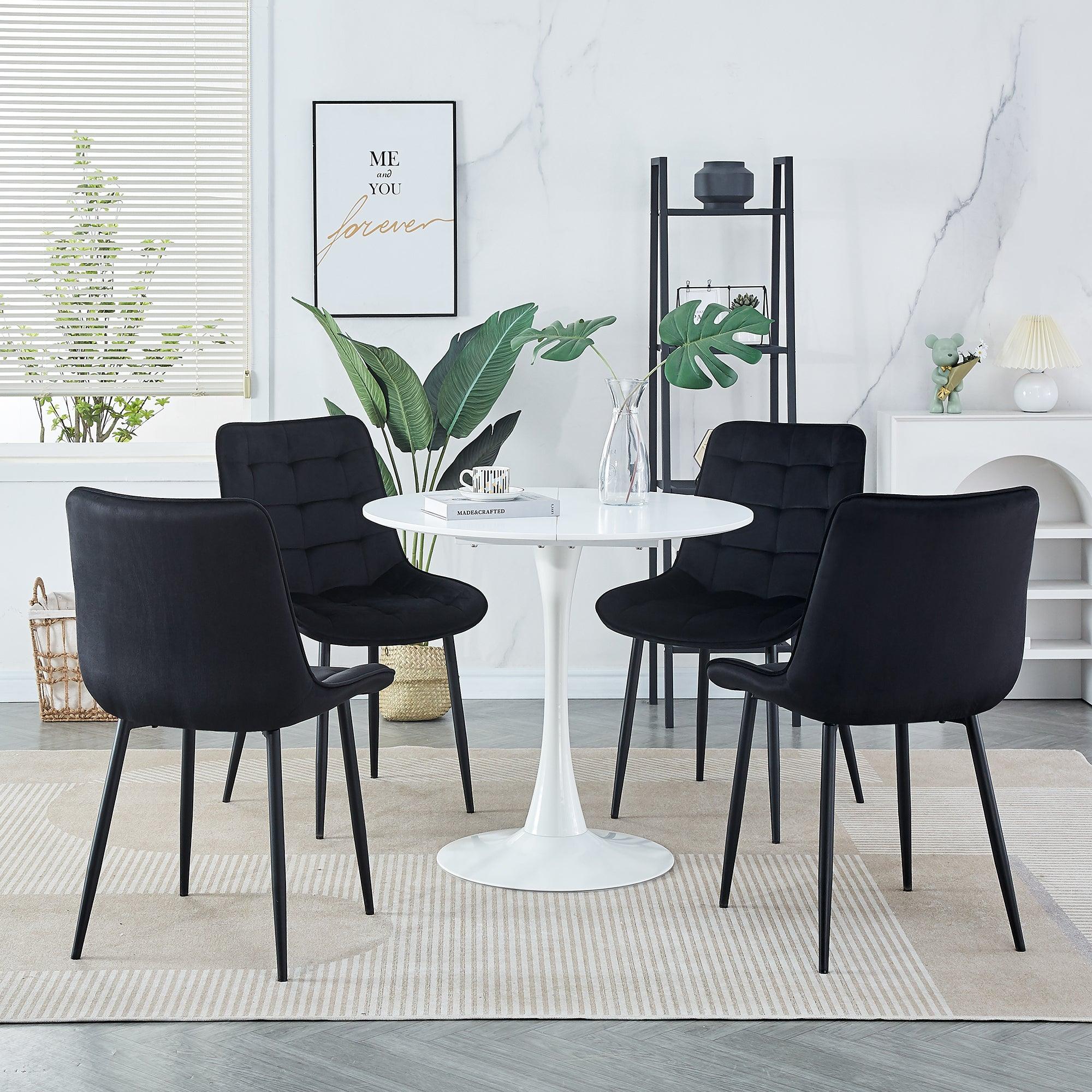 Dining Chair 2PCS（BLACK），Modern style，New technology，Suitable for restaurants, cafes, taverns, offices, living rooms, reception rooms.Simple structure, easy installation.