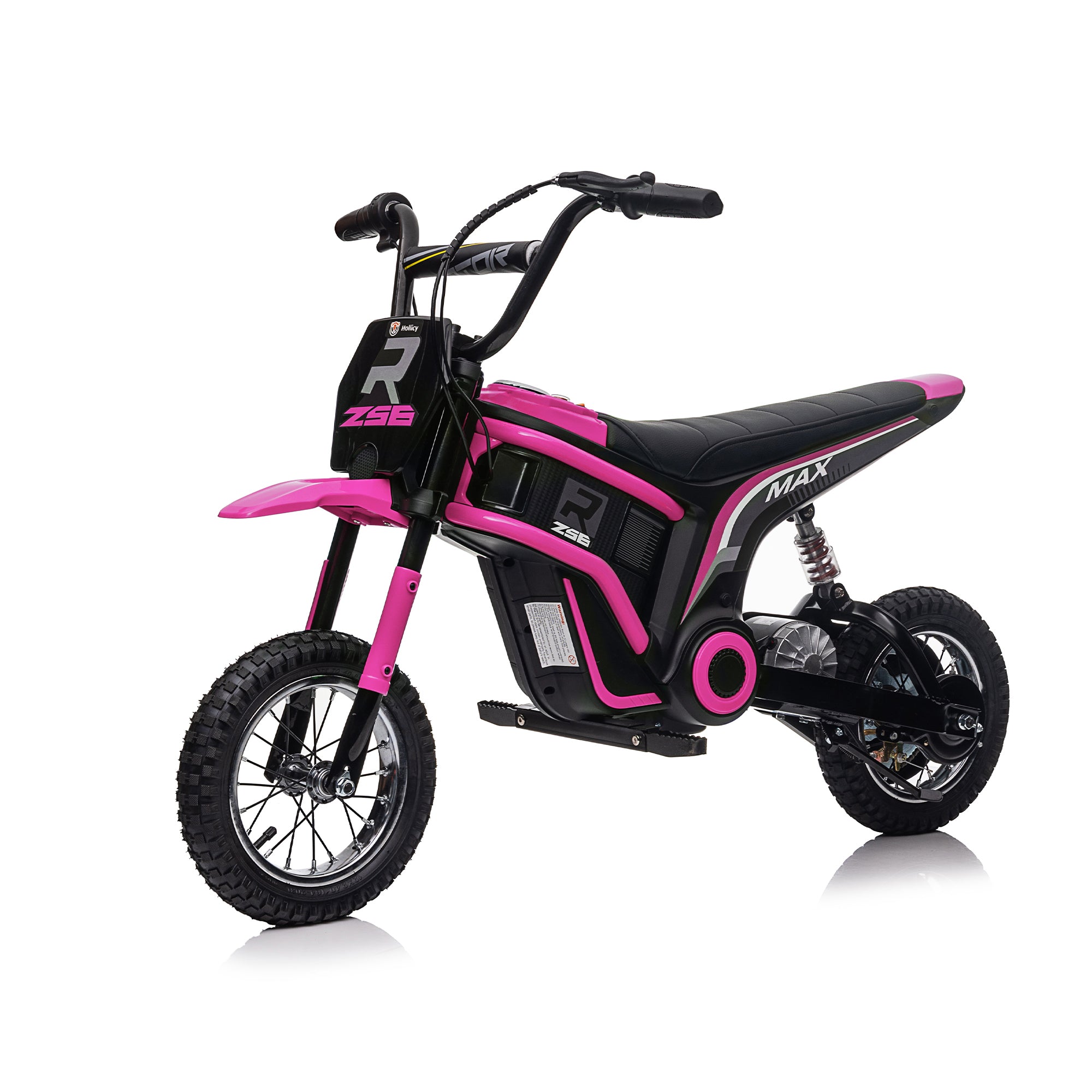 24V14Ah Kids Ride On 24V Electric Toy Motocross Motorcycle Dirt Bike-Xxl Large, Speeds Up To 14.29Mph, Dual Suspension, Hand-Operated Dual Brakes, Twist Grip Throttle, Authentic Motocross Bike Geometry