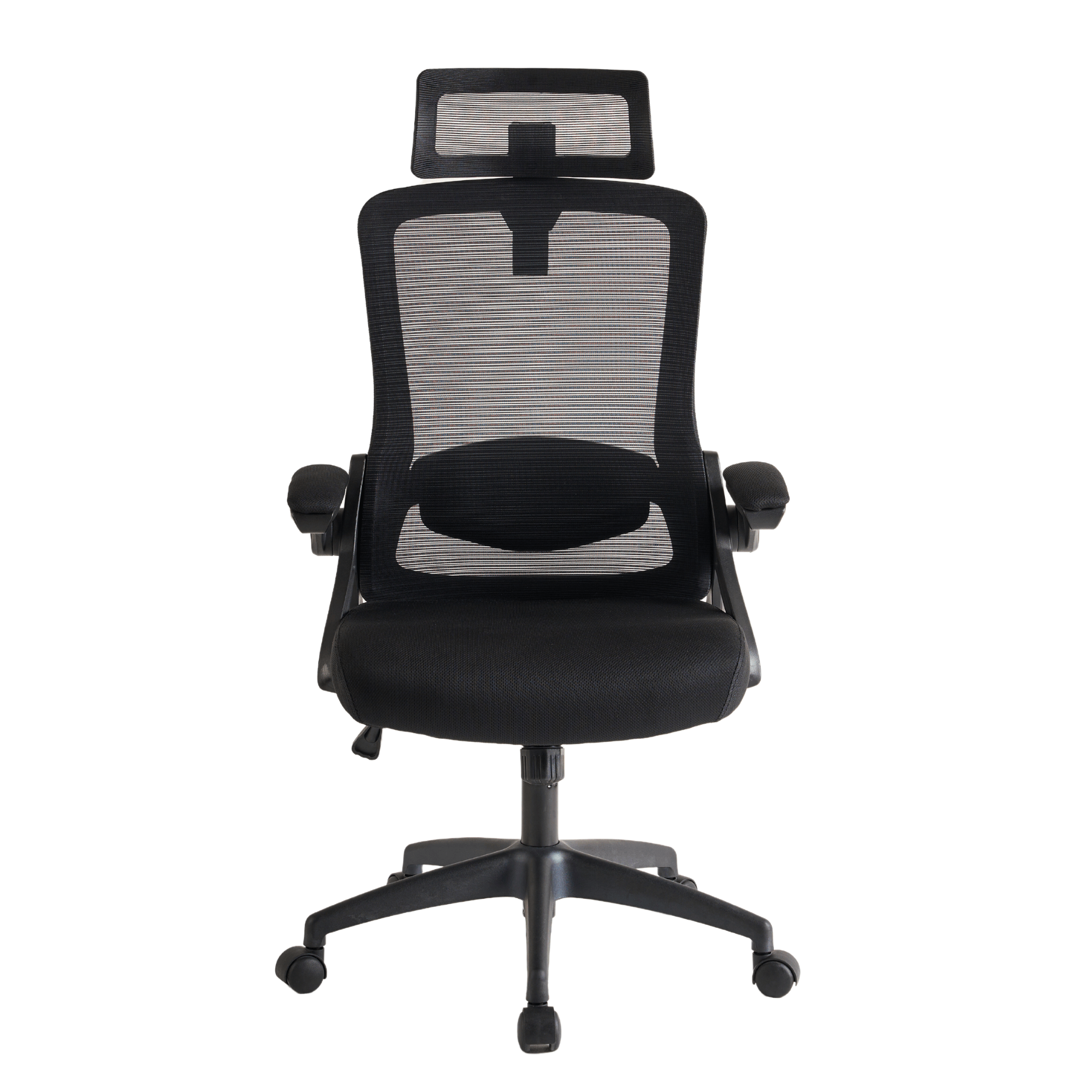 Ergonomic Office Desk Chair, Mesh High Back Computer Chair with Adjustable 3D Headrest & Lumbar Support & Flip-Up Arms Executive/Home/Study/Work Office Desk Chairs with Wheels